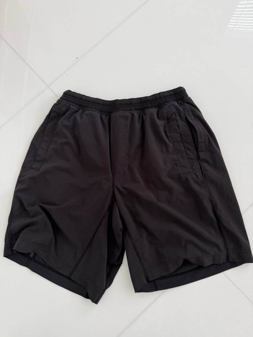 lululemon Black Lined Athletic Shorts Size Medium